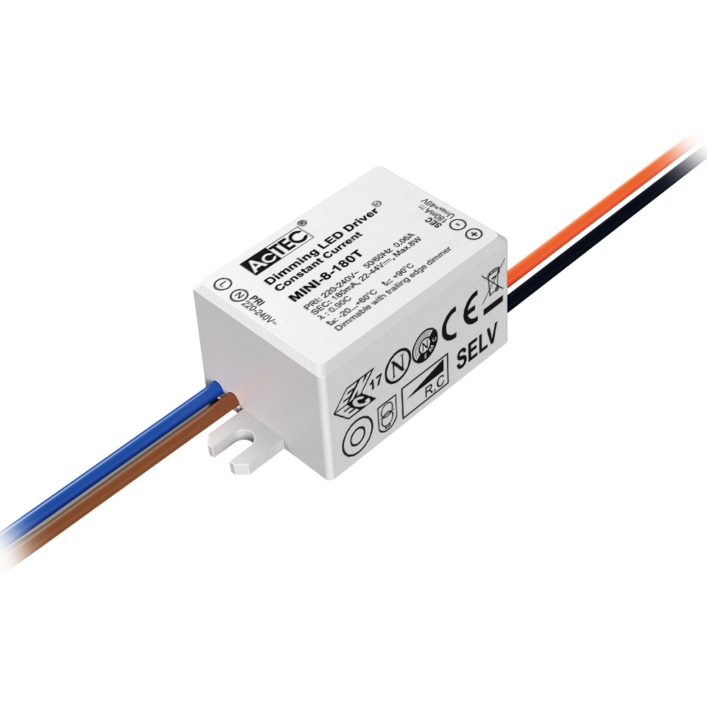 180mA 8W TRIAC Dimming LED Driver (CC)