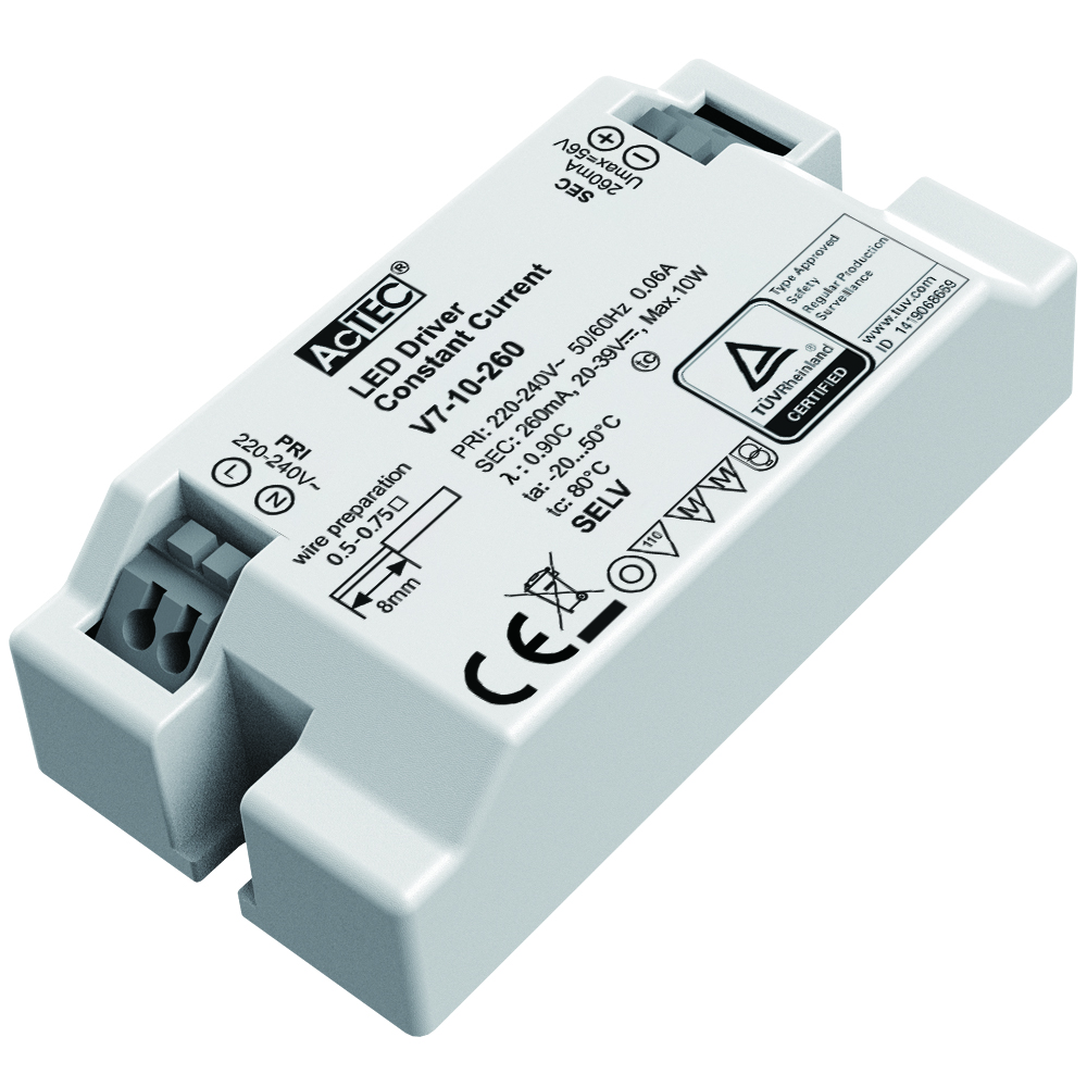260mA 10W LED Driver (CC)