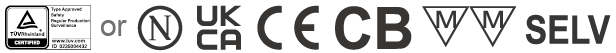 TUV N UKCA CE CB MM SELV.png